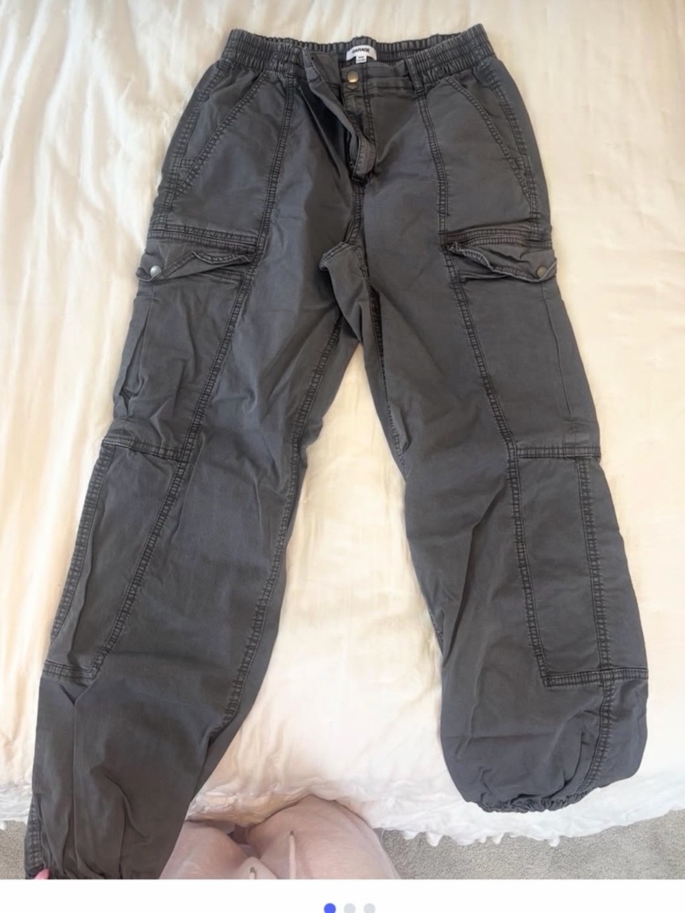 Garage Women's Dark Charcoal Cargo Pants